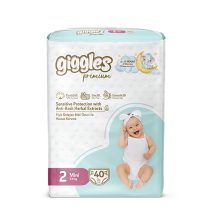 Giggles Premium Twin Pack 3-6Kg Mini 40Pcs