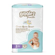 Giggles Premium Jumbo Pack 5-9Kg Midi 62Pcs